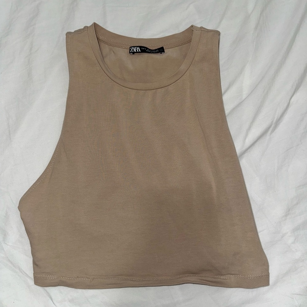 Nude crop top